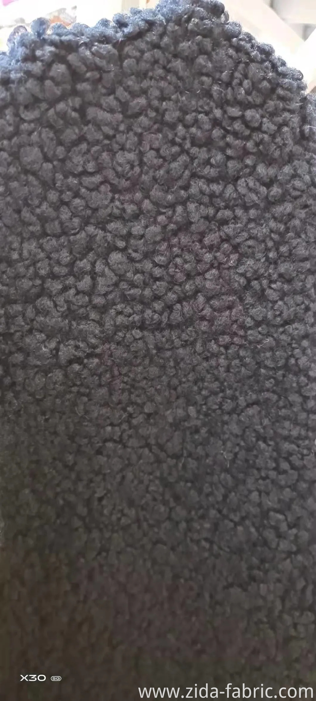 100%Polyester Lamb-Like Fleece (aiertai) Knitted Fabric